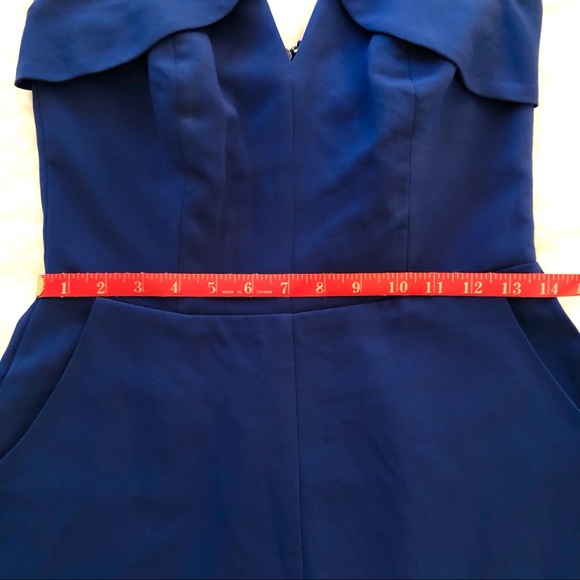Anthropologie Adelyn Rae Strapless Blue Jumpsuit - MUST GO - Picture 9 of 10